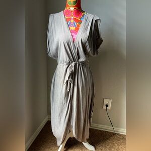 ANTHROPOLOGIE dress 👗 SMALL PETITE! Light grey lightweight fabric